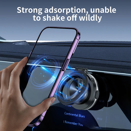 Car Magnetic Phone Holder Foldable 360° Rotation Ultra Stable Phone Bracket Multifunctional Navigation Stand Holder