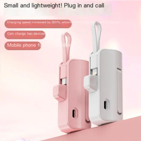Mini 5000mAh Capsule Power Bank with Custom Logo