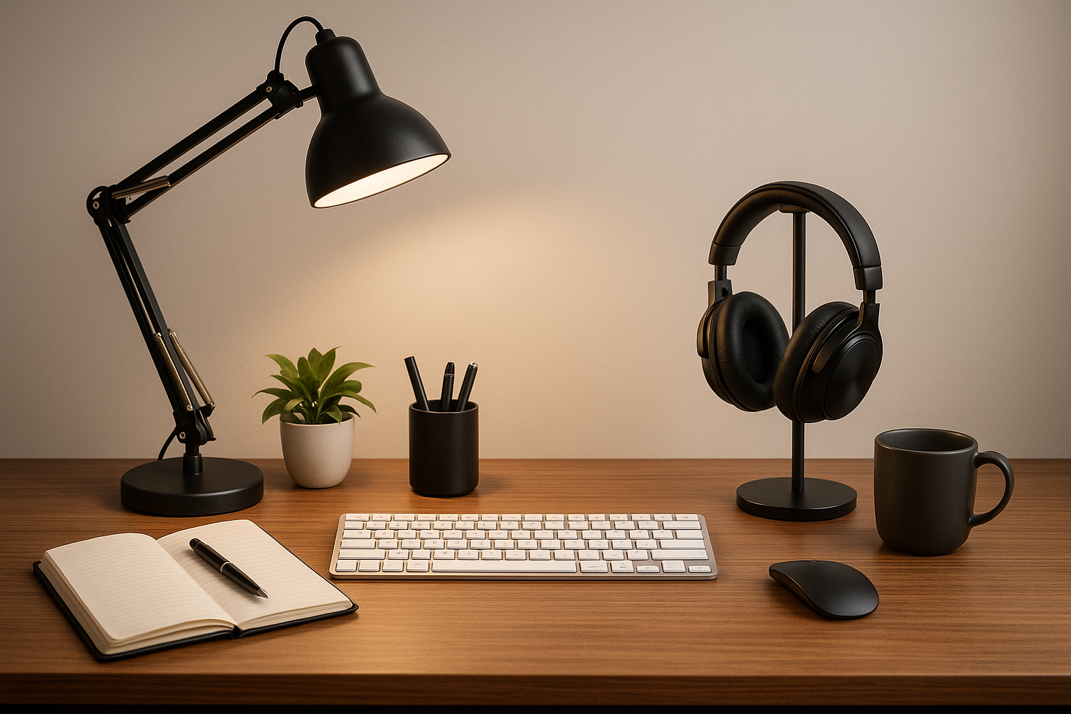 Desk lemp headphone etc .